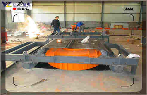 RCDD電磁自卸式除鐵器試驗(yàn)現(xiàn)場