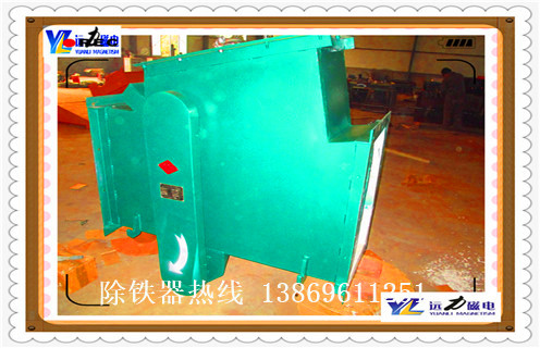 液體管道除鐵器，液體漿料管道式除鐵器_遠(yuǎn)力液體漿料管道式除鐵器12000高斯 可定制工作原理_安裝示意圖 